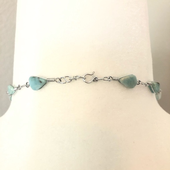 NWOT Larimar and sterling silver necklace - Picture 5 of 5